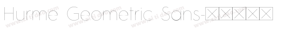 Hurme Geometric Sans字体转换
